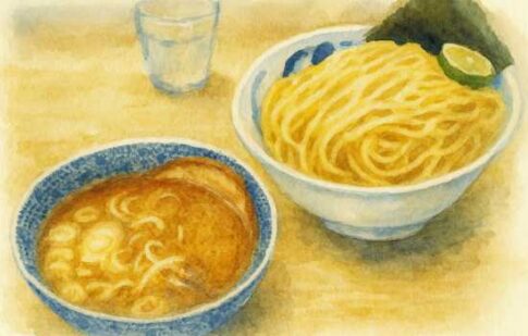 つけ麺のイラスト